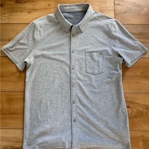 Vuori Light Gray Casual Button Down Shirt